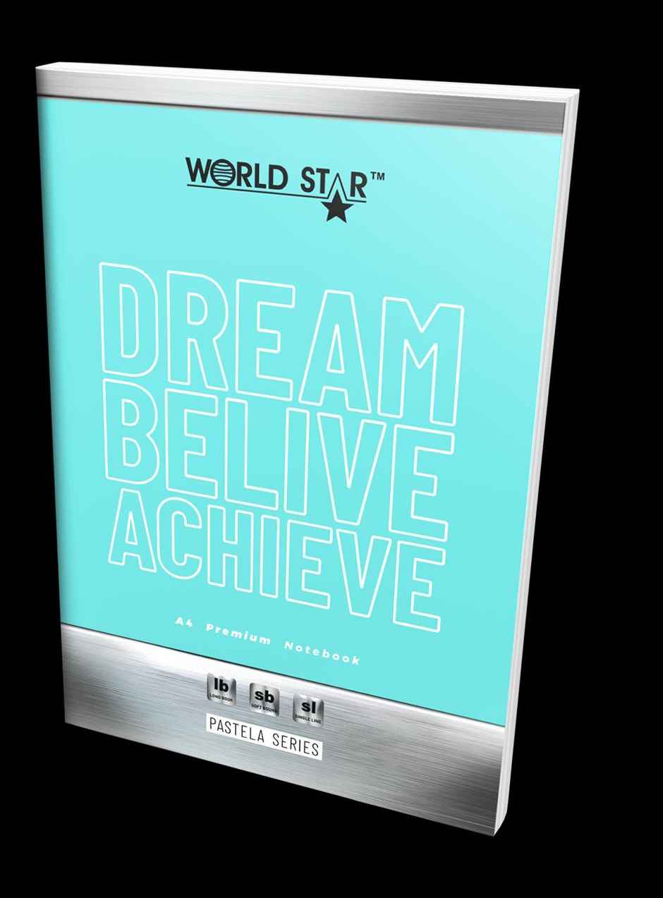 ABK A4 Long Book Ruled | 140 Pages | 21 x 29.66 cm | Set of 6