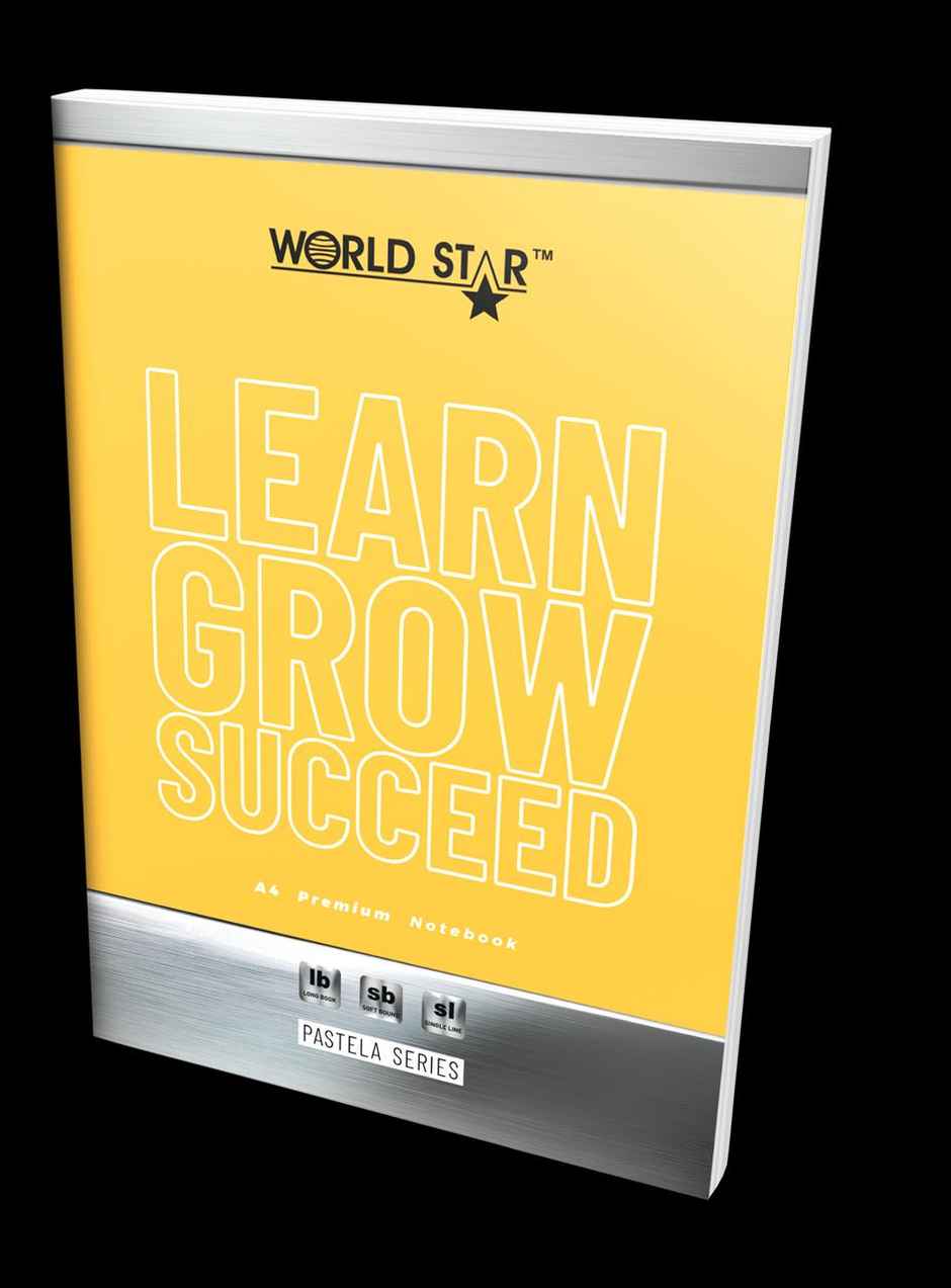 ABK A4 Long Book | 21 x 29.66 cms | Ruled | 140 Pages | Set Of 6