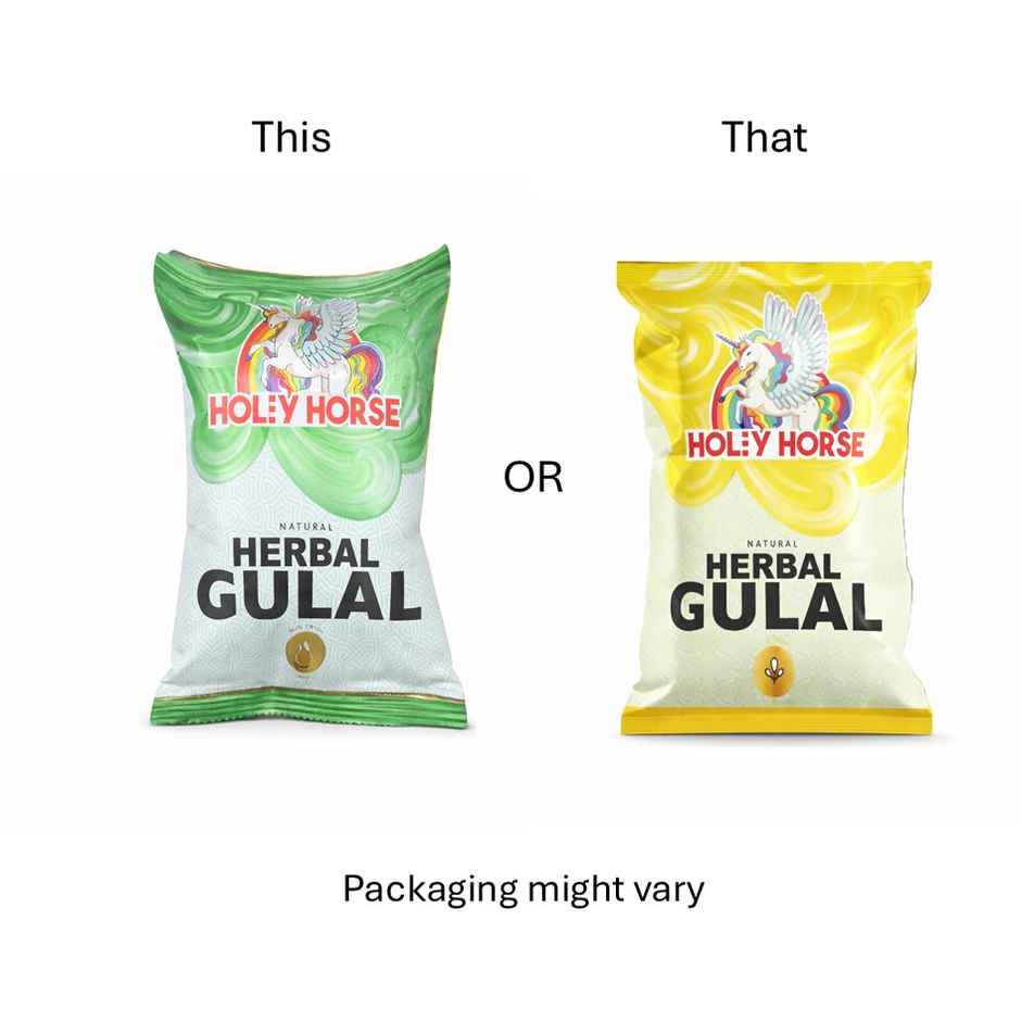 Holy Horse Herbal Holi Gulal | Assorted | Cock