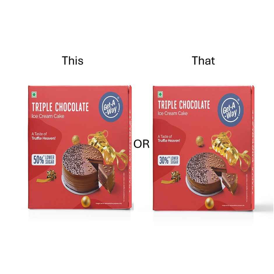 Get-A-Way Triple Chocolate Ice Cream Cake