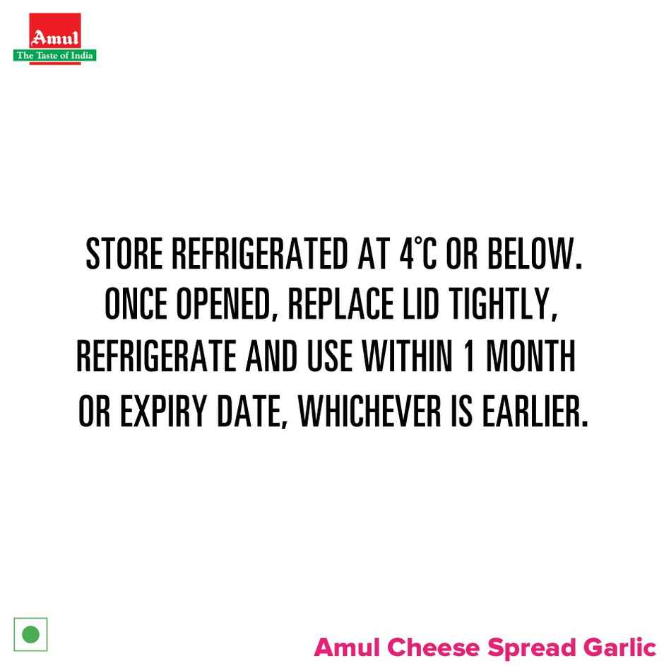 Amul Cheese Spread Spicy Garlic