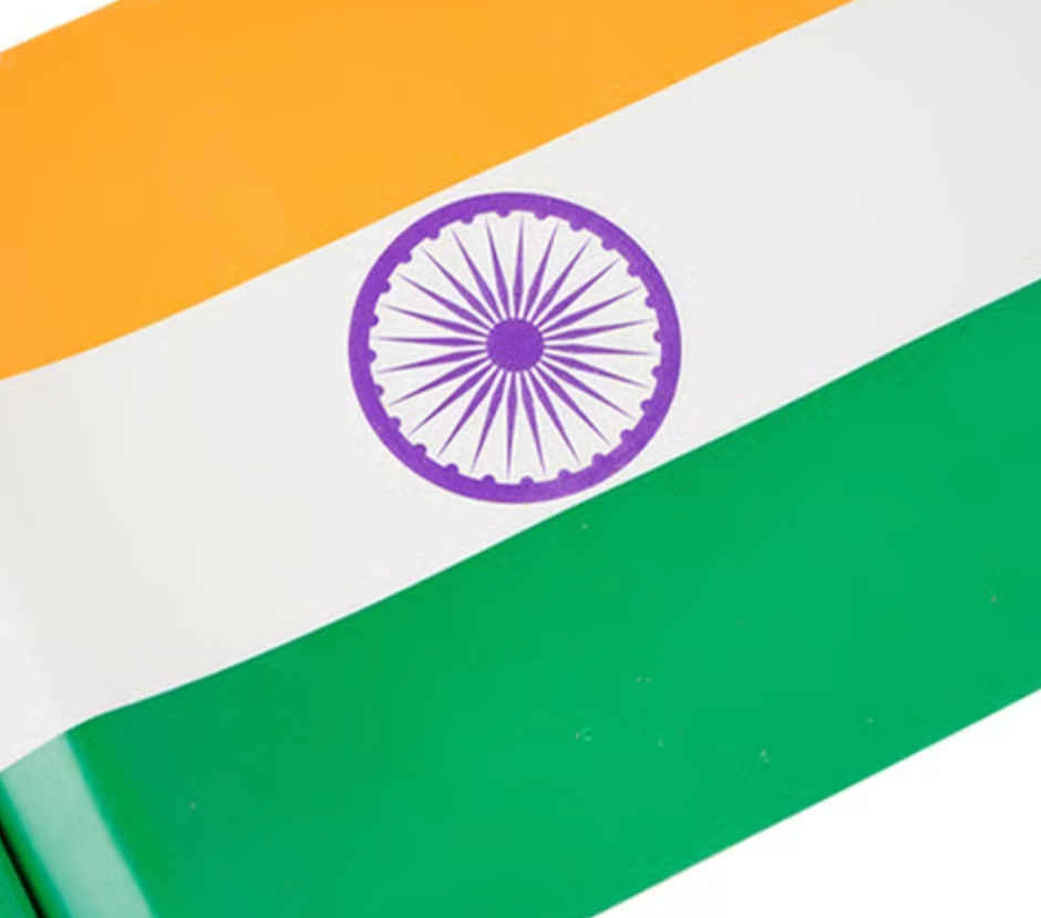 Indian National Paper Flag | Pack of 5 | 4 x 6 Inch | Handheld Flags | Tiyu Traditions