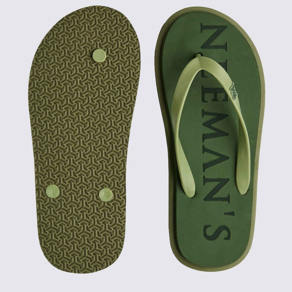 Neemans Unisex Eco Classic Slippers | Green with Light Green - UK 9