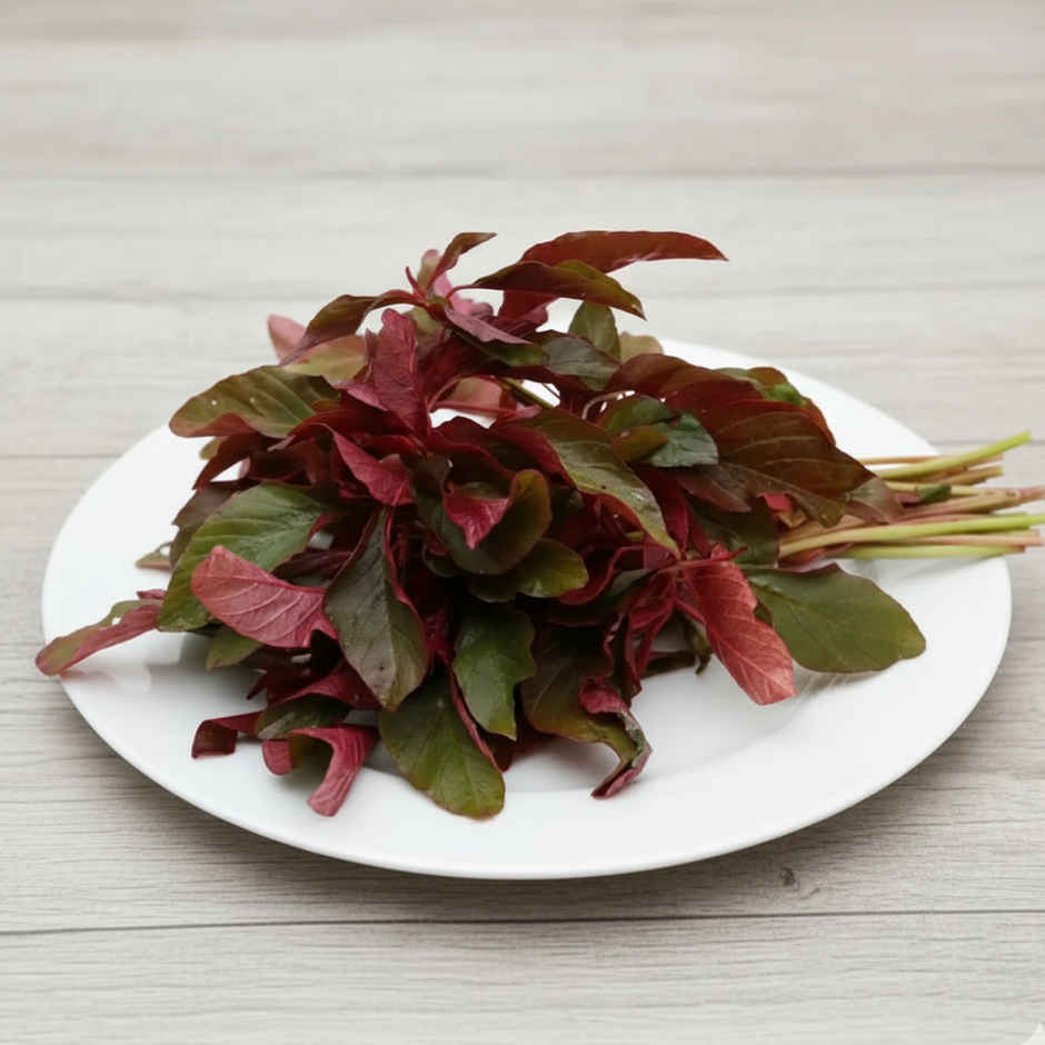 Spinach Red Ponnanganni - Cleaned, without roots