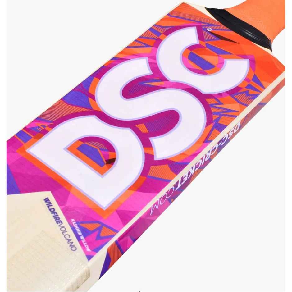 DSC Kashmir Willow Tennis Bat Volcano Scoop Lightweight Two Scoop Bat Short Handle Full Size