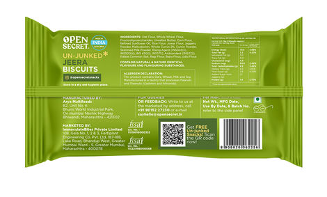 Open Secret Zero Maida Jeera Millet Cookies | Maida-free and Sugar-free Combo