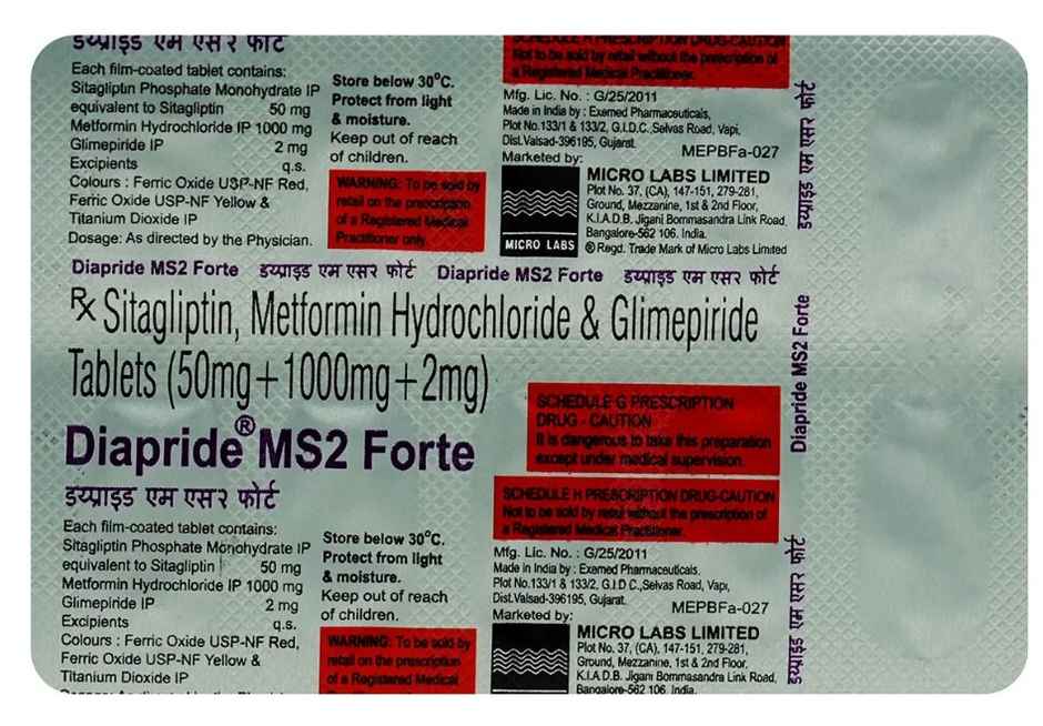Diapride MS2 Forte Tablet