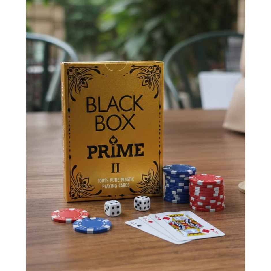 Parksons Cartamundi Plastic Playing Cards Black Box Prime | Twin pack