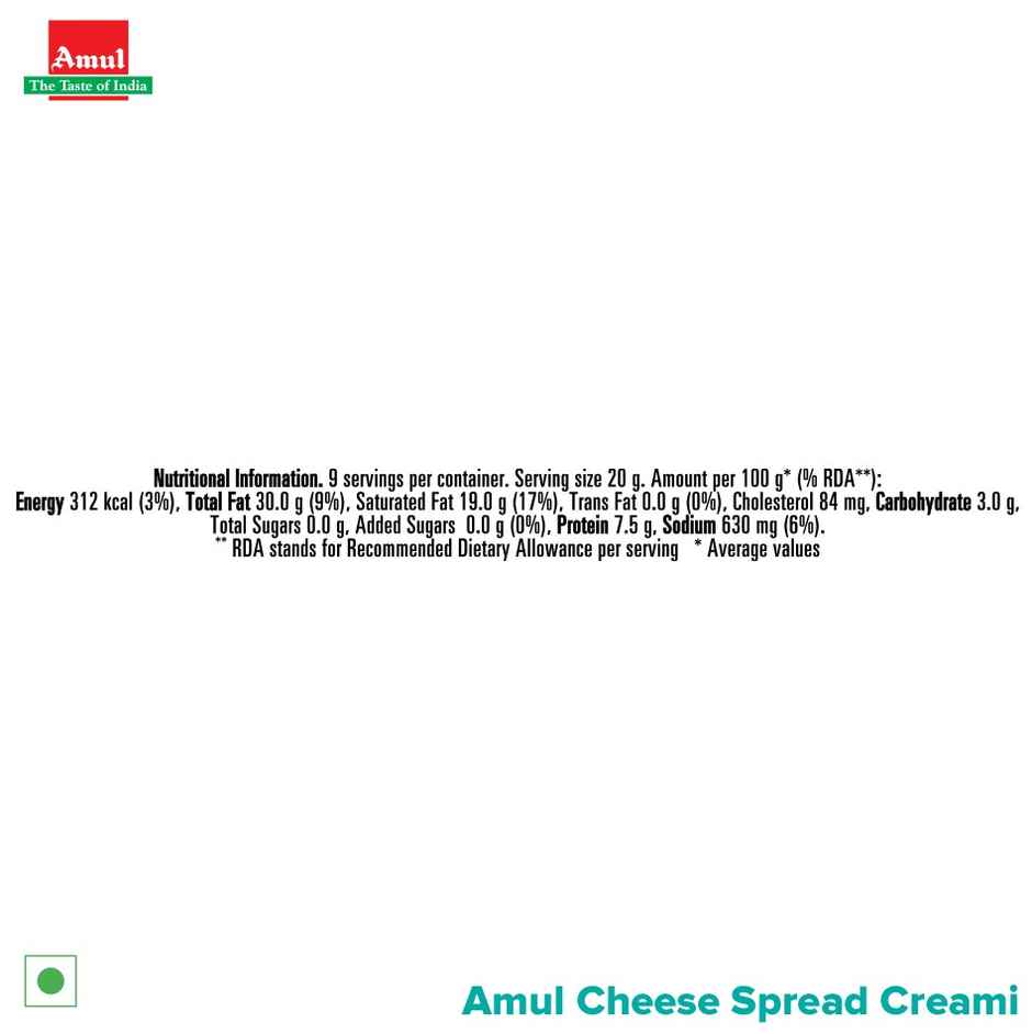 Amul Cheese Spread Creamy