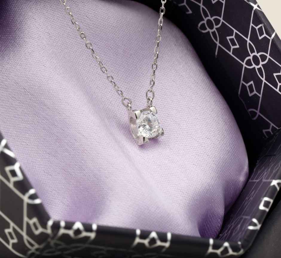 Silverfiire Sterling Silver 16Inch Dazzel Necklace