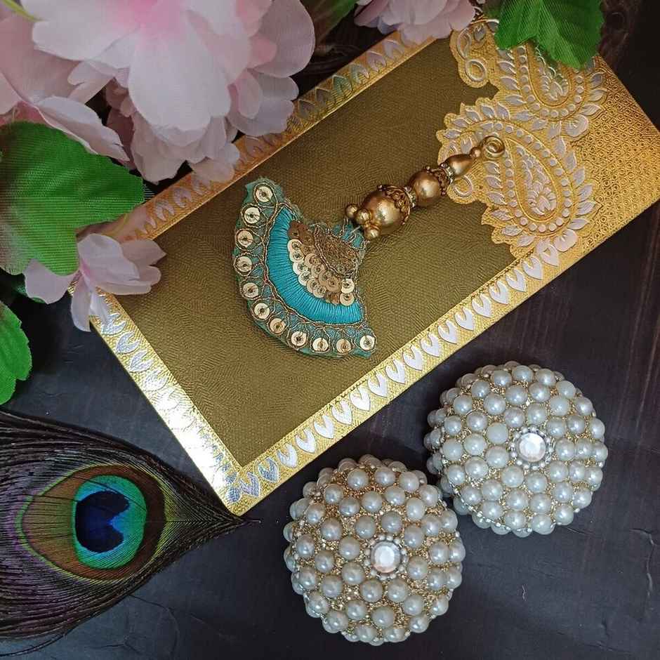 Gullak Tassel Sequin Lumba Rakhi - Shiny and Elegant