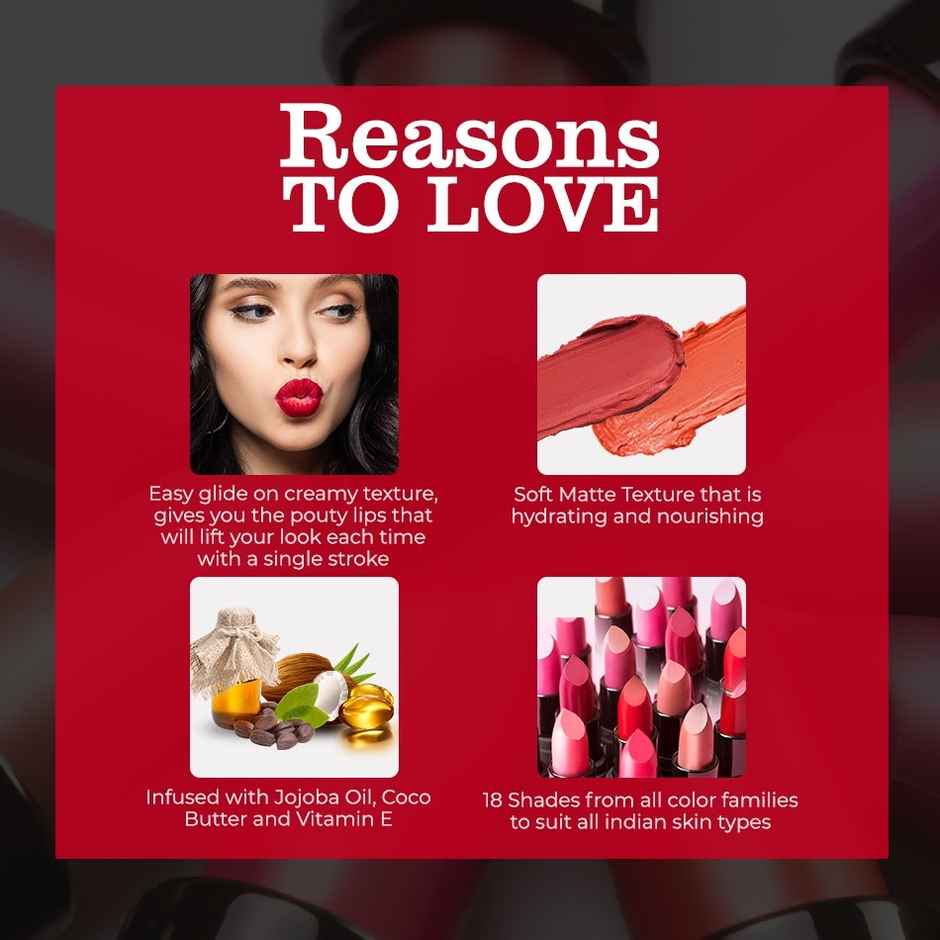 Colorbar Xoxo Everlasting Matte Lipstick | Berry Nude-022