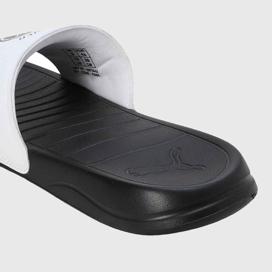 Puma Men's Xerxes Slides | Black and White - UK 7