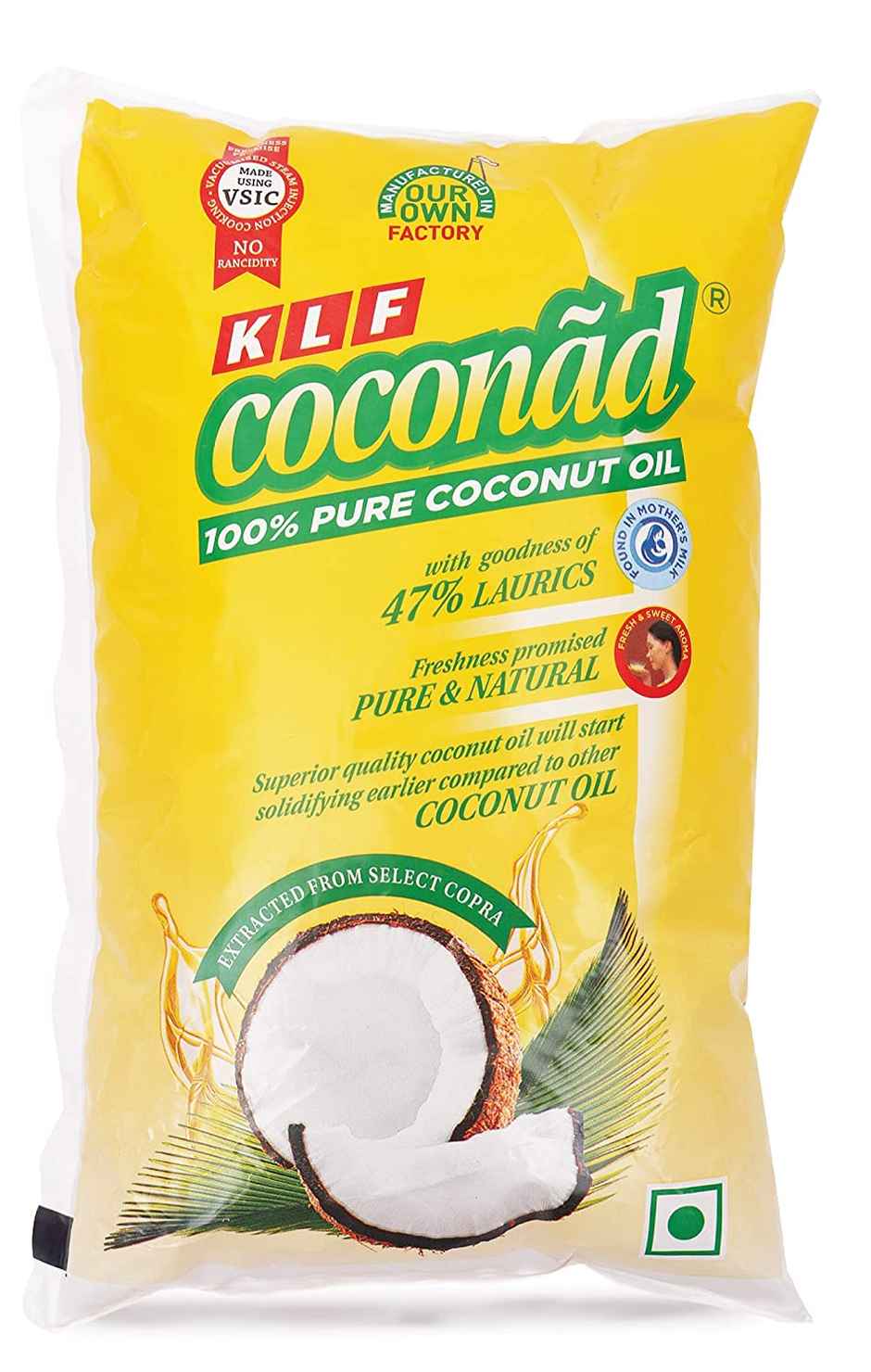 KLF Coconad Pure Coconut Cooking Oil | Pouch