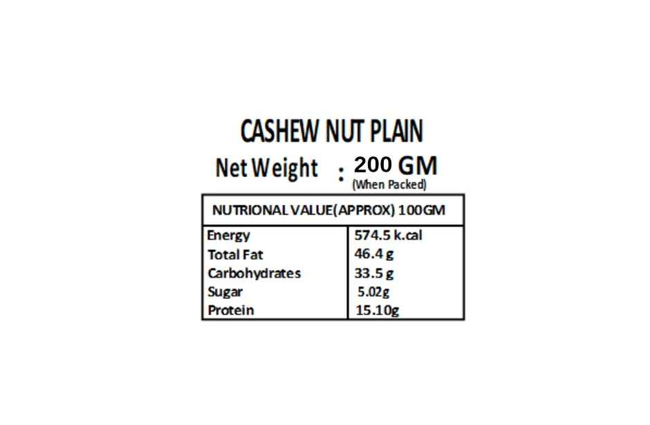 VANDU Cashew Nut Plain