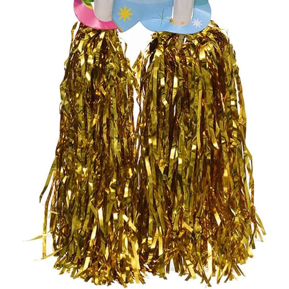 Foil Cheerleading Pom Poms For Party And Birthday | Multicolour | Chrome