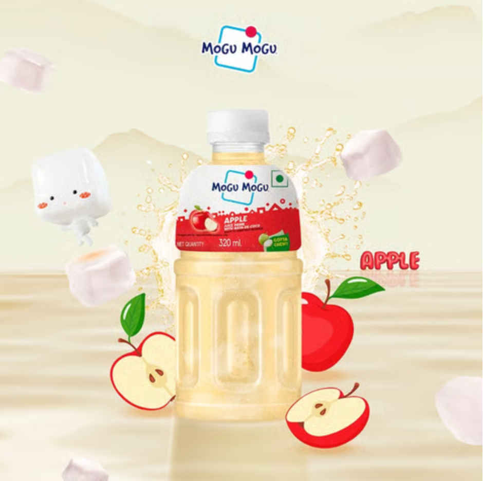 Mogu Mogu Apple Juice with Nata de Coco