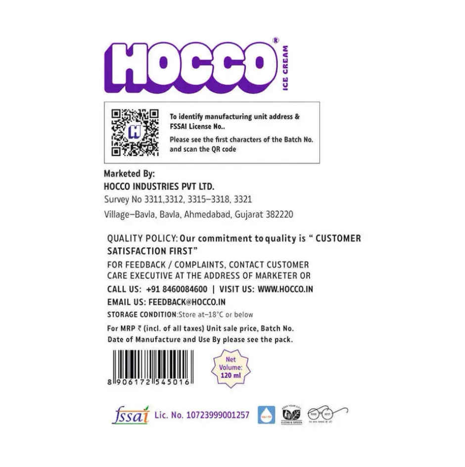Hocco Aamchi Mango Ice Cream