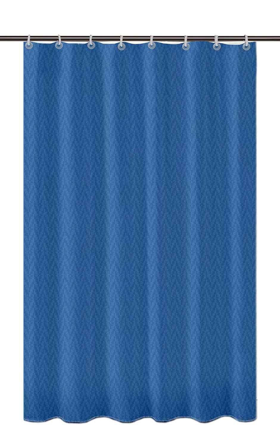 Lushomes Shower Curtain - Heavy Duty Dark Blue | Water-Resistant | 8 Eyelets | 48 x 78 inch