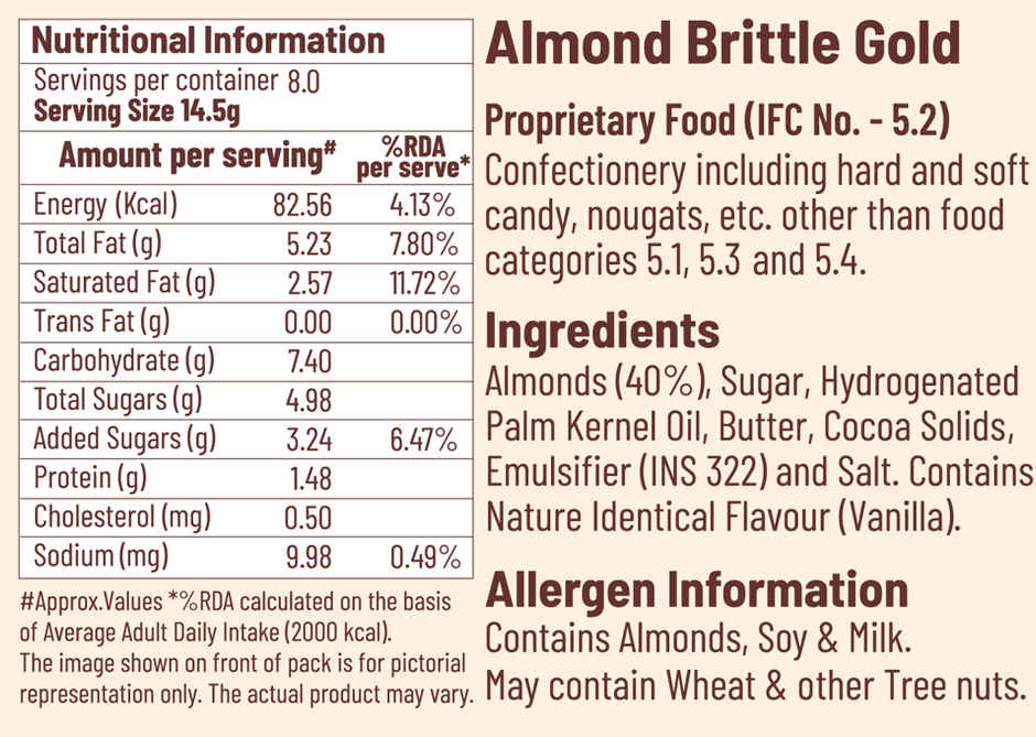 Loyka Almond Brittle Gold Box