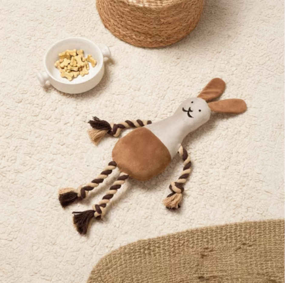 BearHugs Tug & Cuddle Rope Plush Dog Toy