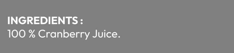 No filter Real Cranberry Juice