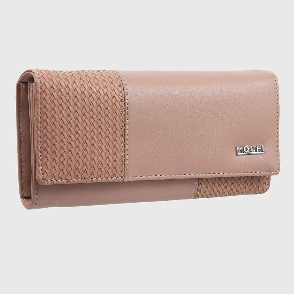 Mochi Peach Synthetic Wallet for Women | 95-7659-80