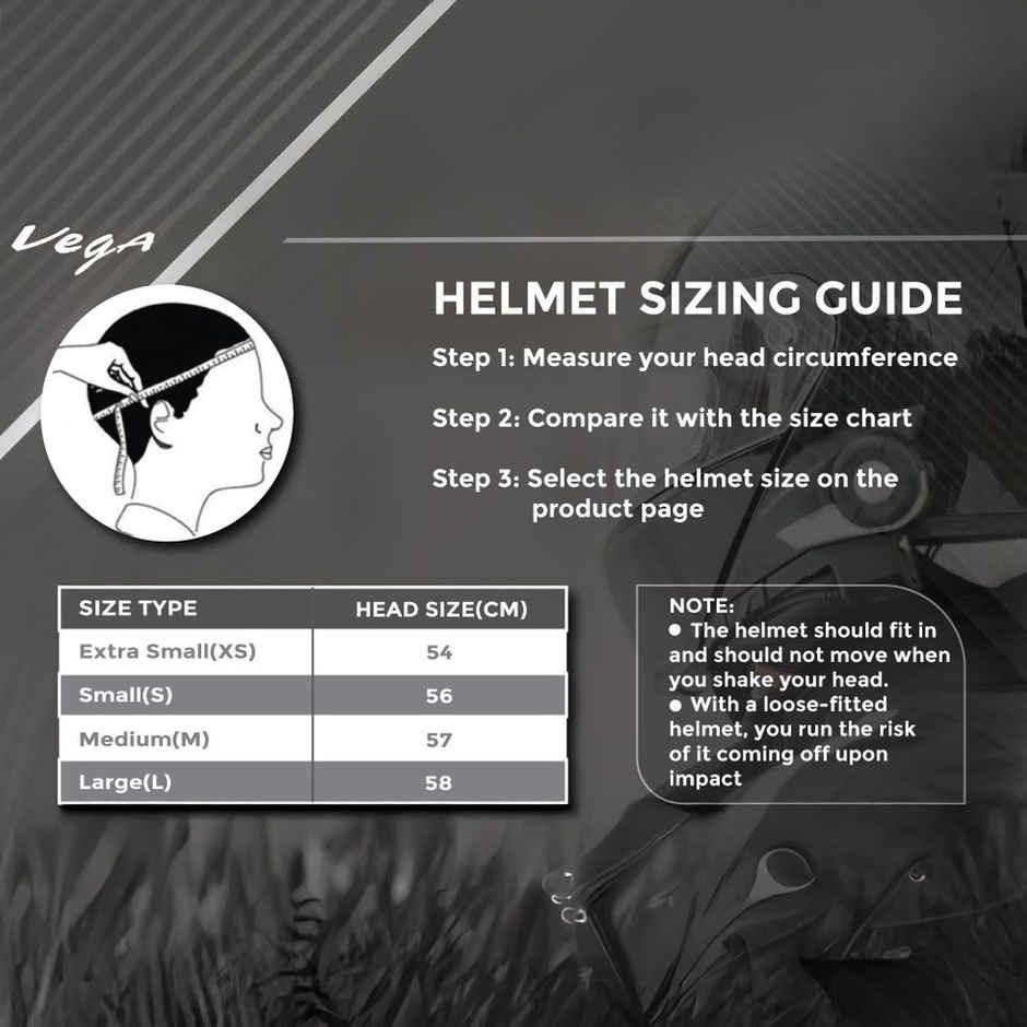 Vega Crux Black Helmet | L