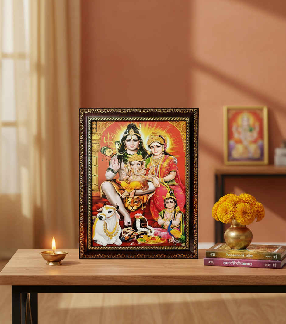 Shiv Parivar Family God Photo Frame | Mangal Bhawan