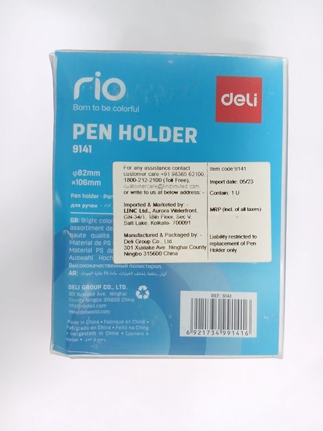 Deli E9141 Dual Color Pen Holder, Pen Stand, Assorted