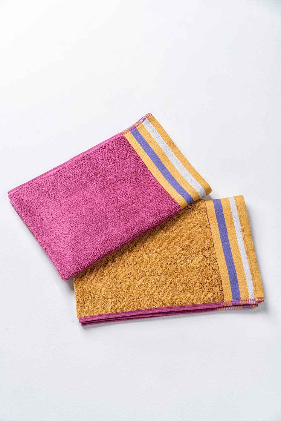 D'Decor Zero Twist Premium Cotton Hand Towel | High Absorbency | Sunshine Rose Multi