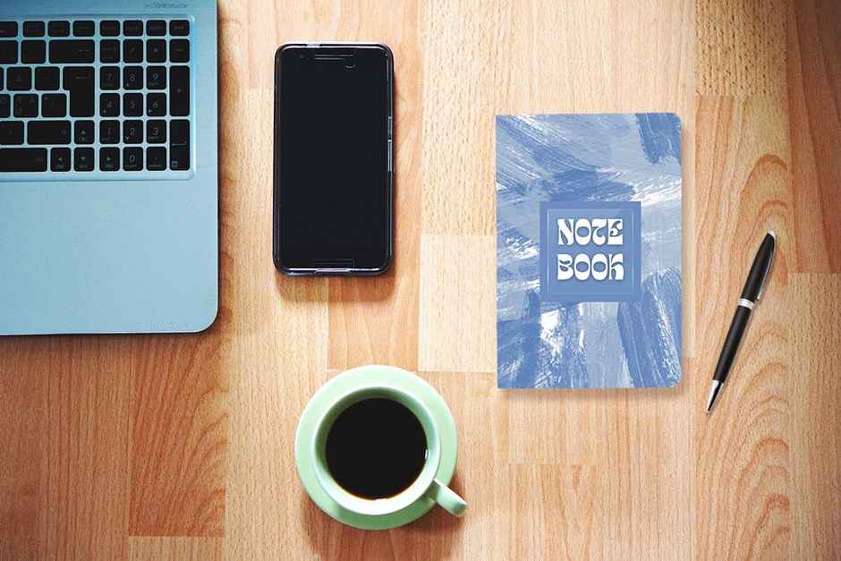 Journo By Drawguud 70 Gsm Ruled Notebook (A5, 120 Pages, Blue Notes)