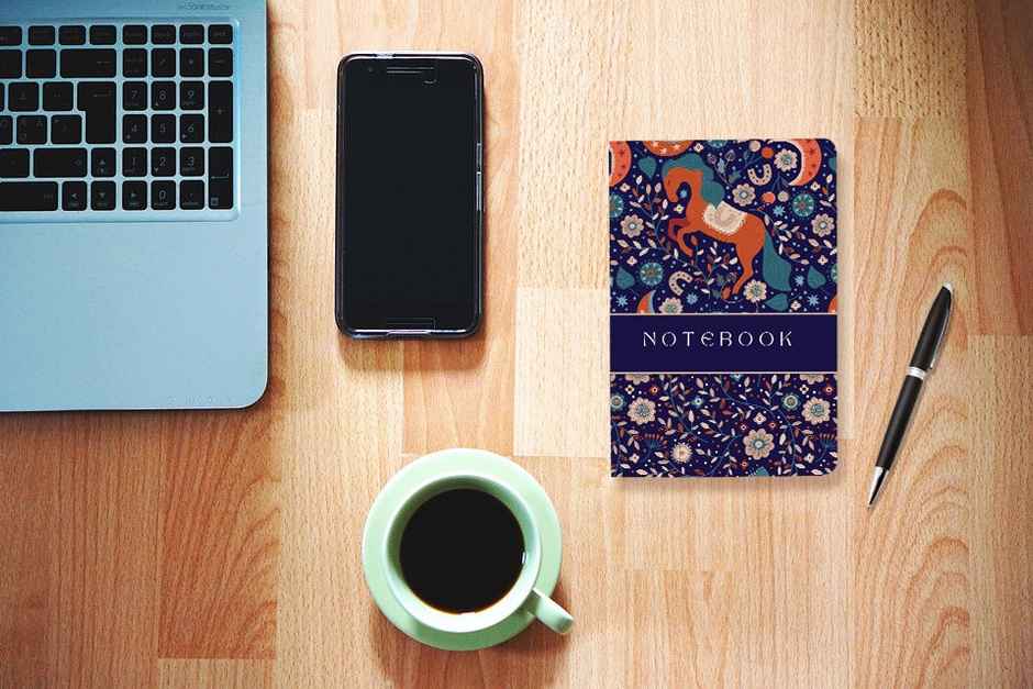 Journo By Drawguud 70 Gsm A5 Notebook : Ruled |120 Pages Horse Notebook