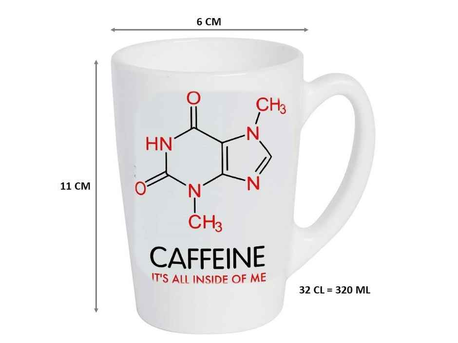 Luminarc Decorated Mug Caffeine Design 320 ml