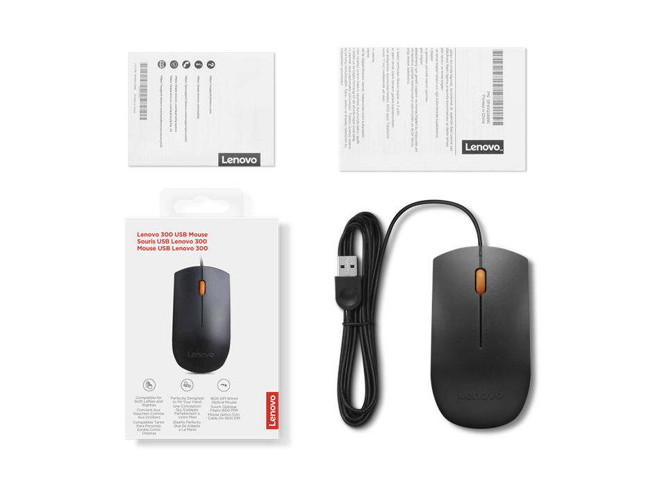 Lenovo 300 Wired USB Mouse