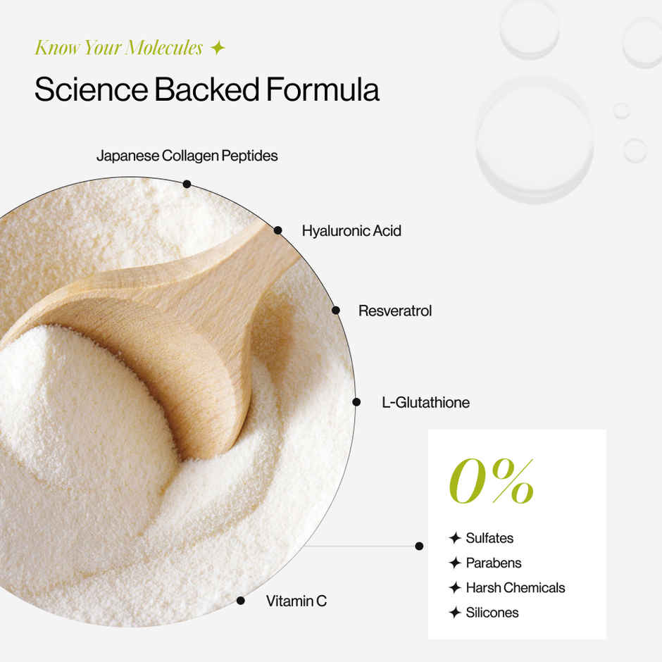 Beautywise Japnesses Marine Collagen Peptides With Hyaluronic Acid, Glutathione & Biotin Supplements for Women & Men ( Lemon)