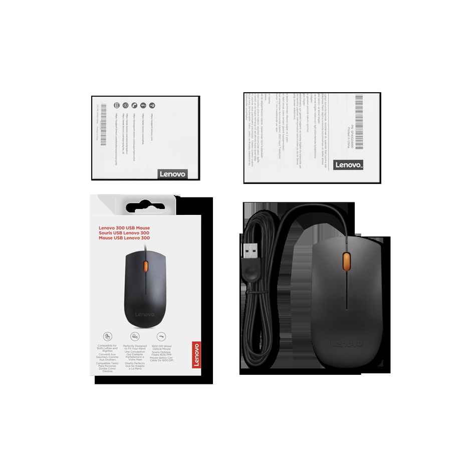 Lenovo 300 Wired USB Mouse