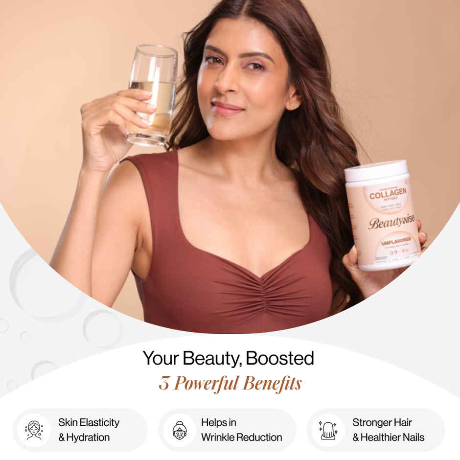 Beautywise Japnesses Marine Collagen Peptides With Hyaluronic Acid, Glutathione & Biotin Supplements for Women & Men (Unflovoured)