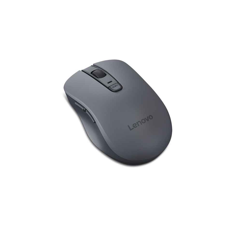 Lenovo WL310 Bluetooth Silent Mouse, Bluetooth 5.0, Upto 3million Button clicks, 1600 DPI, 6 Buttons (Left Click, Right Click, Scroll Click, DPI, 2 x Side Buttons), DPI LED Indicator - Grey