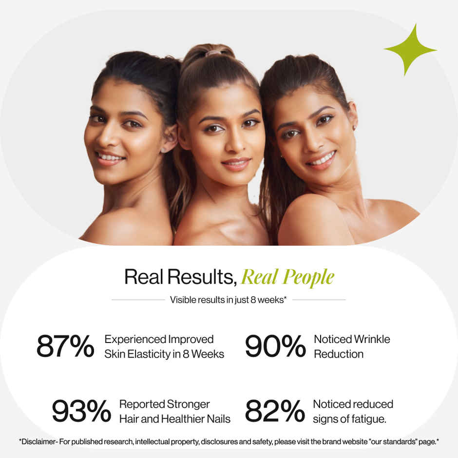 Beautywise Japnesses Marine Collagen Peptides With Hyaluronic Acid, Glutathione & Biotin Supplements for Women & Men ( Lemon)