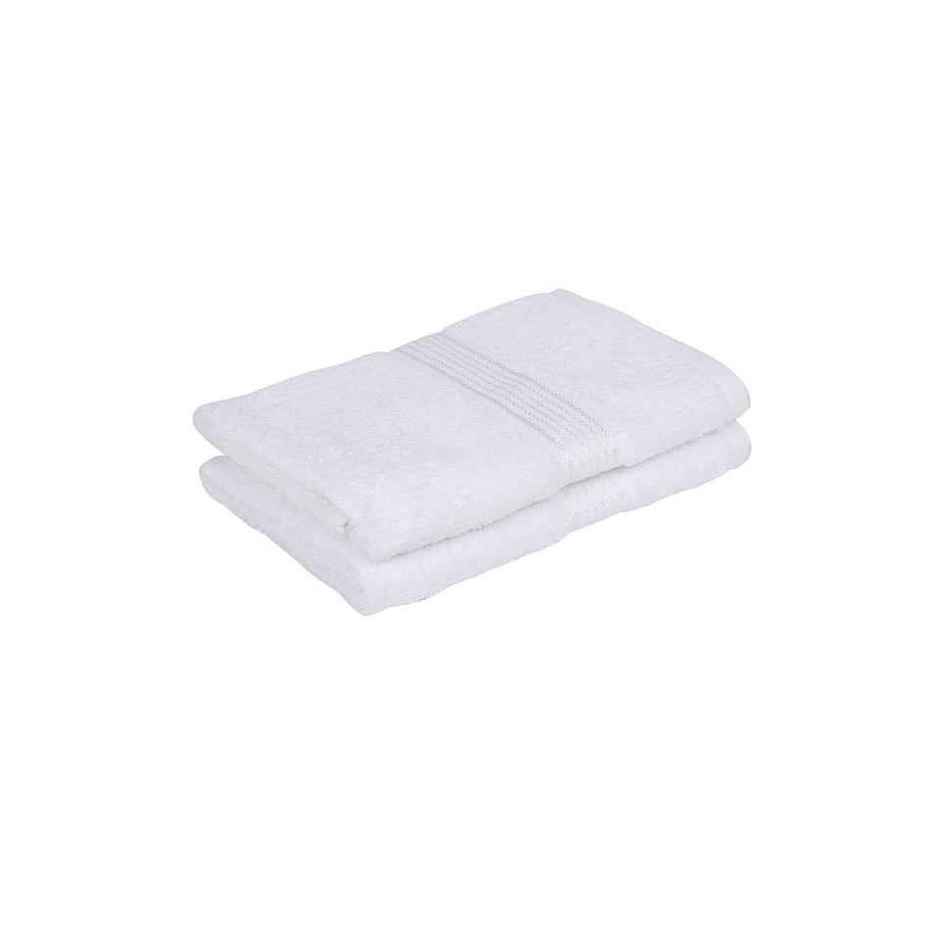 Kopa Quick Dry Pure Cotton Soft Terry Towel 2Pc Bath, 2Pc Hand, 4Pc FaceD'Ross | Pack of 8 | White