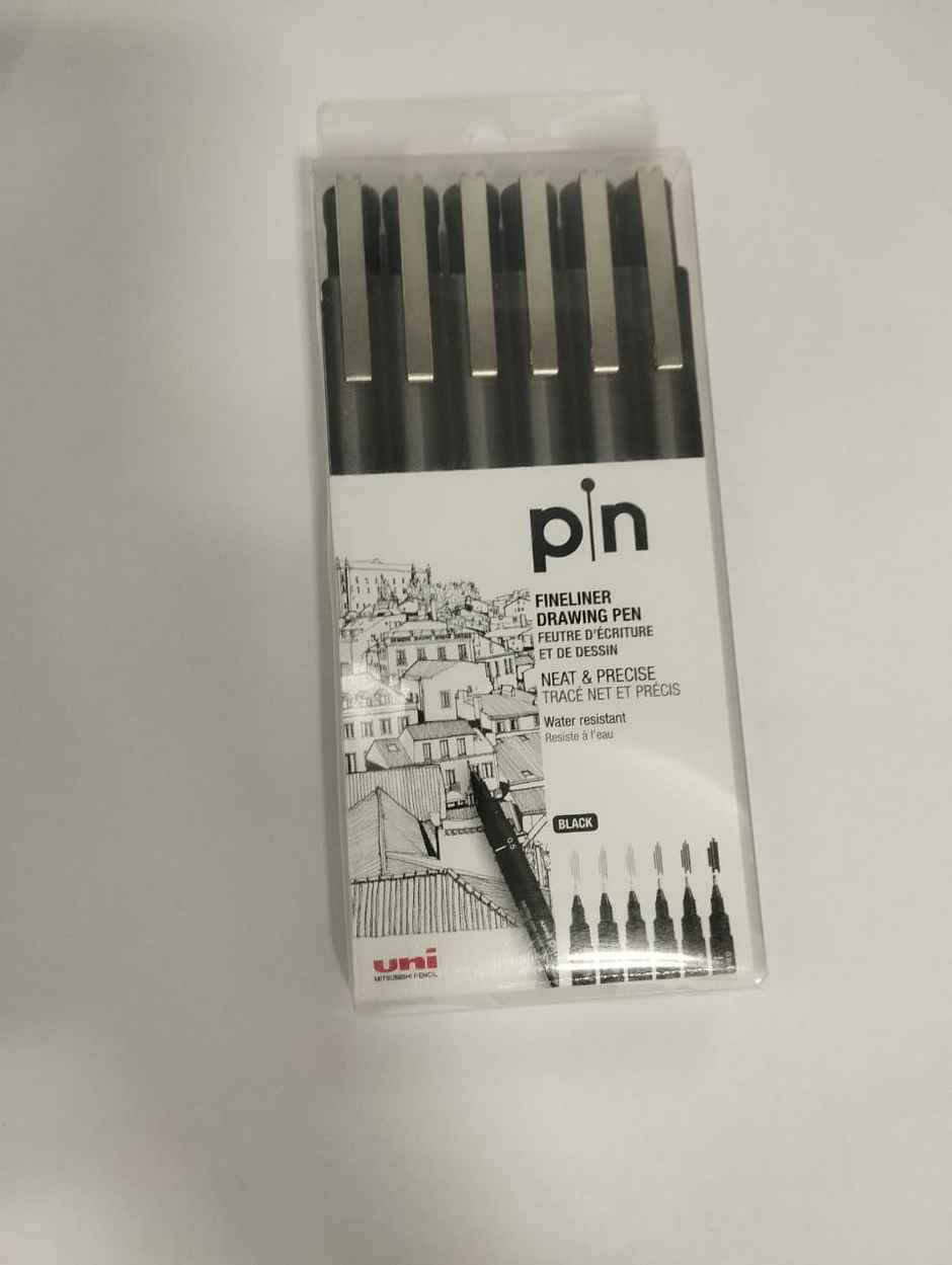 Uniball Pin 200 Liner Drawing Pens, 0.8 mm Tip