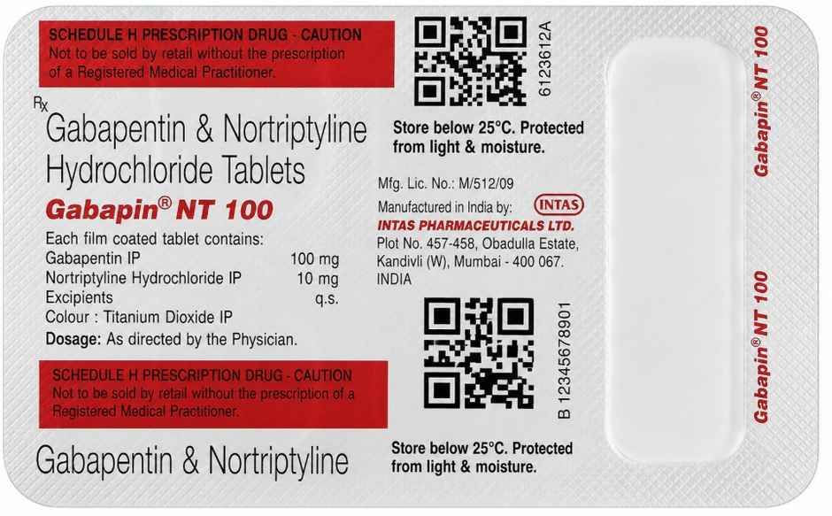 Gabapin NT 100 Tablet