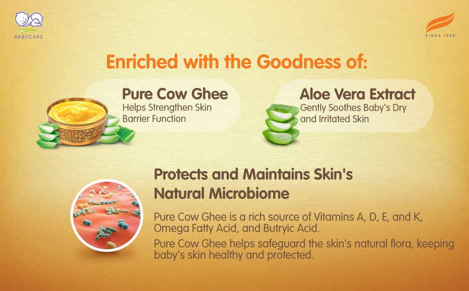 Himalaya Baby Cream With Pure Cow Ghee & Ph5.5 Moisturize