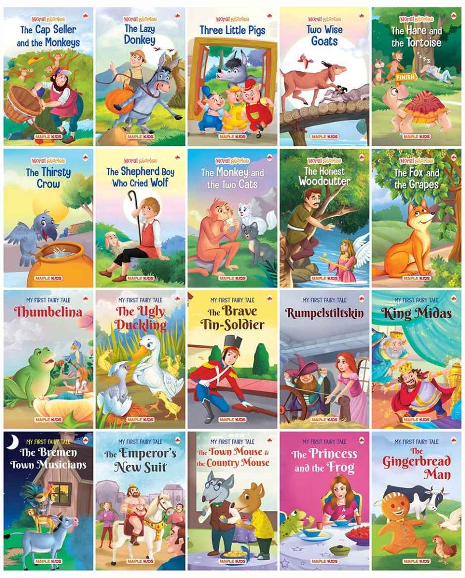Story Books For Kids - Moral Stories | Set Of 20 English Short Stories For Age 3-7
