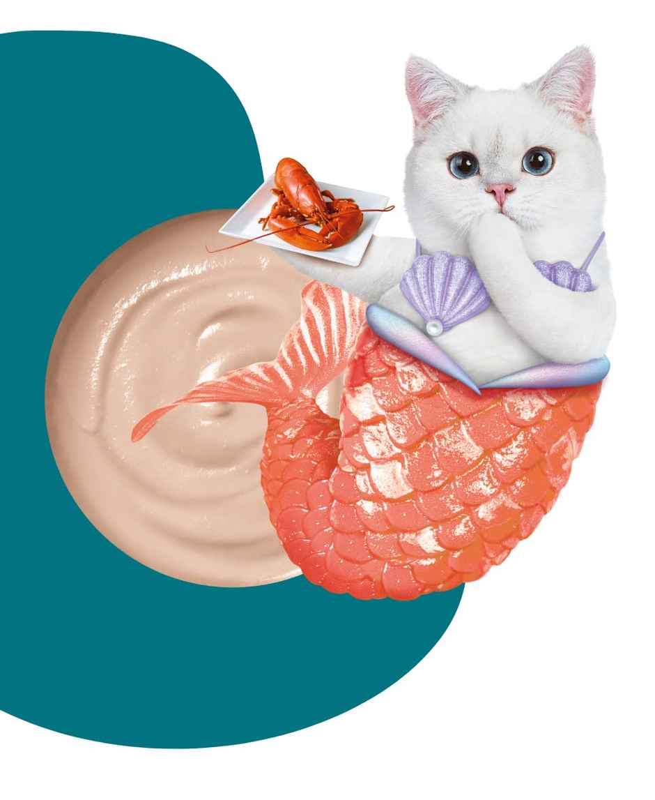 Moochie Cat Creamy Treats With Tuna & Lobster , Lickable Treat For Cats