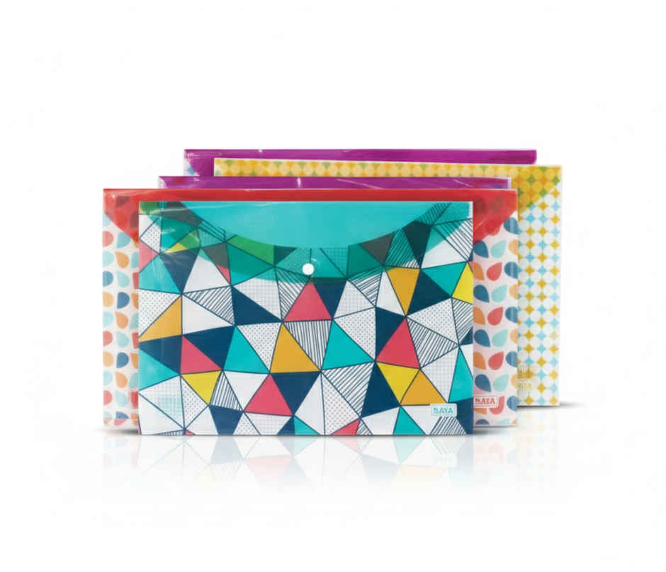 Saya Designer Clear Bag - Elegant and Durable Document Organizer | Assorted