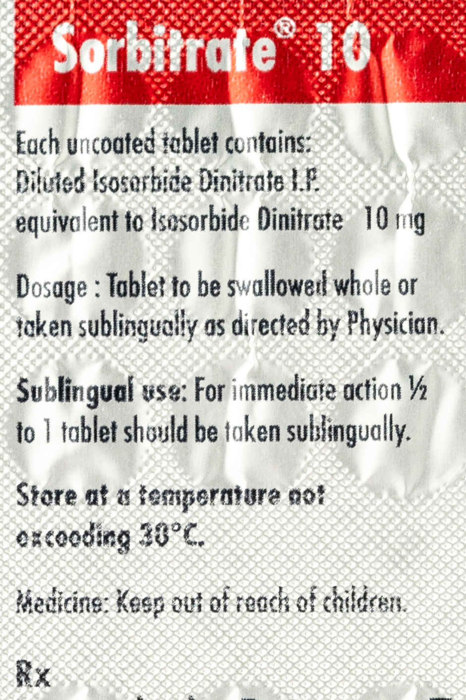 Sorbitrate 10 Tablet