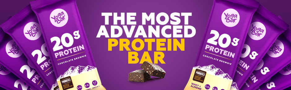 Yoga Bar 20g Protein Bar, Chocolate Baked Brownie, Multigrain Energy Bar, high Protein Bar