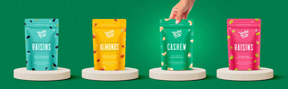 Yoga Bar Premium Cashews | King Size Crunchy Kaju | Premium Nuts & Dry Fruits